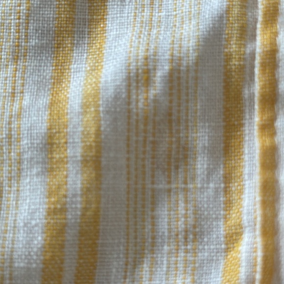 Joie Beatrissa Linen Cornsilk Yellow Stripe Balloon Sleeve Shirt Dress Size XXS - Picture 14 of 14